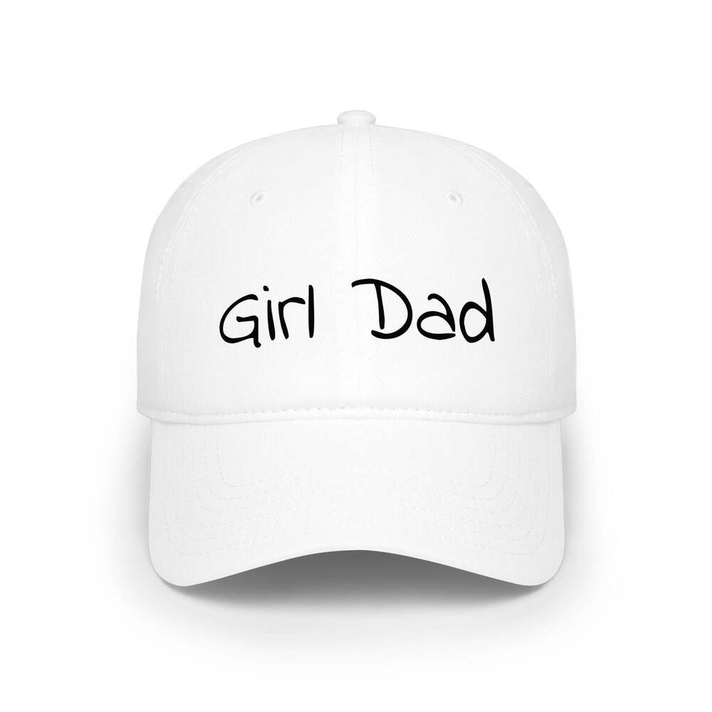 Girl Dad Baseball Cap | Embroidered Script, Red Dad Hat